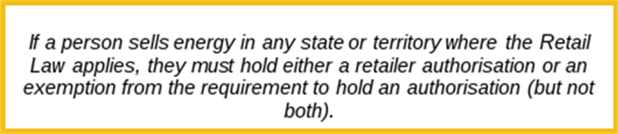 Text box explaining the Retail Law