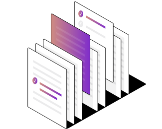 Illustration of files and documents